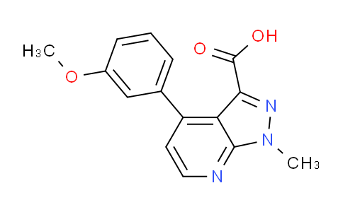 CAS No. 1354705-00-2, 4-(3-Methoxyphenyl)-1-methyl-1H-pyrazolo[3,4-b]pyridine-3-carboxylic acid