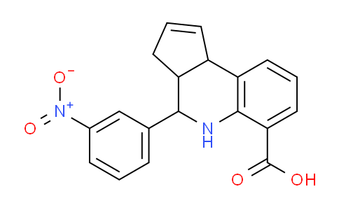 CAS No. 306969-25-5, 4-(3-Nitrophenyl)-3a,4,5,9b-tetrahydro-3H-cyclopenta[c]quinoline-6-carboxylic acid