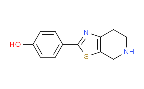 CAS No. 1174738-34-1, 4-(4,5,6,7-Tetrahydrothiazolo[5,4-c]pyridin-2-yl)phenol