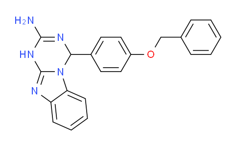 CAS No. 452293-88-8, 4-(4-(Benzyloxy)phenyl)-1,4-dihydrobenzo[4,5]imidazo[1,2-a][1,3,5]triazin-2-amine