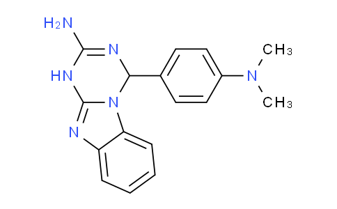 CAS No. 78650-04-1, 4-(4-(Dimethylamino)phenyl)-1,4-dihydrobenzo[4,5]imidazo[1,2-a][1,3,5]triazin-2-amine