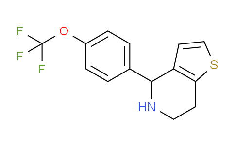 CAS No. 213462-18-1, 4-(4-(Trifluoromethoxy)phenyl)-4,5,6,7-tetrahydrothieno[3,2-c]pyridine