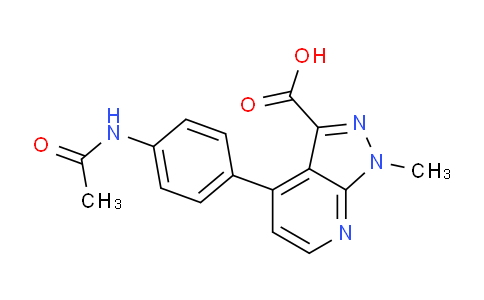 CAS No. 1356543-59-3, 4-(4-Acetamidophenyl)-1-methyl-1H-pyrazolo[3,4-b]pyridine-3-carboxylic acid