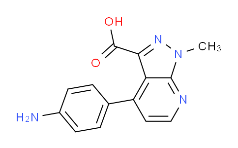 CAS No. 1354704-66-7, 4-(4-Aminophenyl)-1-methyl-1H-pyrazolo[3,4-b]pyridine-3-carboxylic acid