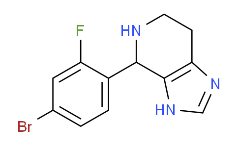 CAS No. 1010881-22-7, 4-(4-Bromo-2-fluorophenyl)-4,5,6,7-tetrahydro-3H-imidazo[4,5-c]pyridine