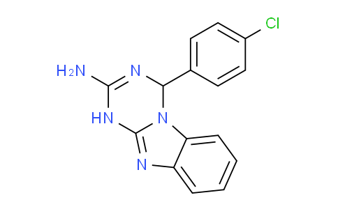 CAS No. 306288-55-1, 4-(4-Chlorophenyl)-1,4-dihydrobenzo[4,5]imidazo[1,2-a][1,3,5]triazin-2-amine