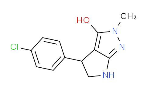 CAS No. 1710195-21-3, 4-(4-Chlorophenyl)-2-methyl-2,4,5,6-tetrahydropyrrolo[2,3-c]pyrazol-3-ol