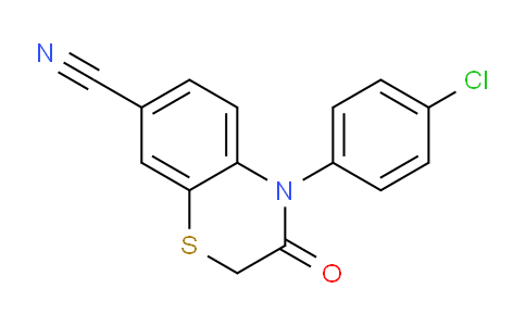 CAS No. 1400566-24-6, 4-(4-Chlorophenyl)-3-oxo-3,4-dihydro-2H-benzo[b][1,4]thiazine-7-carbonitrile