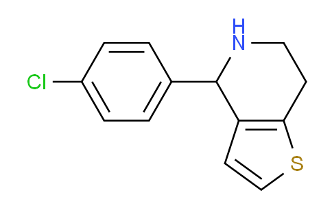 CAS No. 213462-12-5, 4-(4-Chlorophenyl)-4,5,6,7-tetrahydrothieno[3,2-c]pyridine