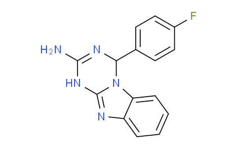 CAS No. 305852-99-7, 4-(4-Fluorophenyl)-1,4-dihydrobenzo[4,5]imidazo[1,2-a][1,3,5]triazin-2-amine