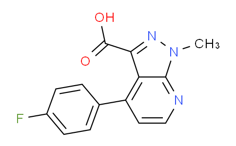 CAS No. 1354704-92-9, 4-(4-Fluorophenyl)-1-methyl-1H-pyrazolo[3,4-b]pyridine-3-carboxylic acid