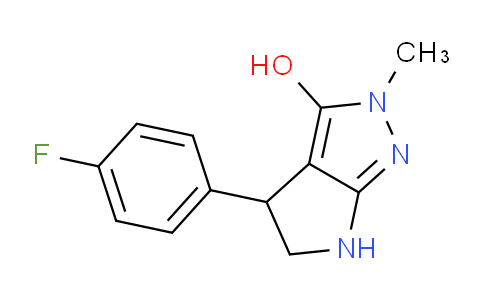 CAS No. 1707400-06-3, 4-(4-Fluorophenyl)-2-methyl-2,4,5,6-tetrahydropyrrolo[2,3-c]pyrazol-3-ol
