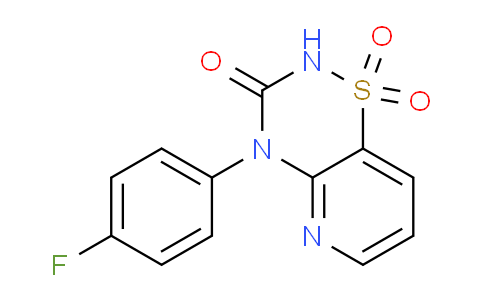 CAS No. 1779132-28-3, 4-(4-Fluorophenyl)-2H-pyrido[2,3-e][1,2,4]thiadiazin-3(4H)-one 1,1-dioxide