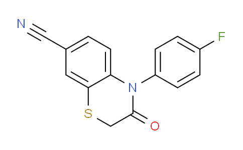 CAS No. 1400566-23-5, 4-(4-Fluorophenyl)-3-oxo-3,4-dihydro-2H-benzo[b][1,4]thiazine-7-carbonitrile