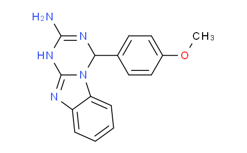 CAS No. 78650-03-0, 4-(4-Methoxyphenyl)-1,4-dihydrobenzo[4,5]imidazo[1,2-a][1,3,5]triazin-2-amine