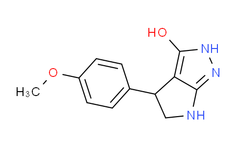 CAS No. 1707585-66-7, 4-(4-Methoxyphenyl)-2,4,5,6-tetrahydropyrrolo[2,3-c]pyrazol-3-ol
