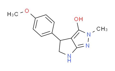 CAS No. 1707566-65-1, 4-(4-Methoxyphenyl)-2-methyl-2,4,5,6-tetrahydropyrrolo[2,3-c]pyrazol-3-ol