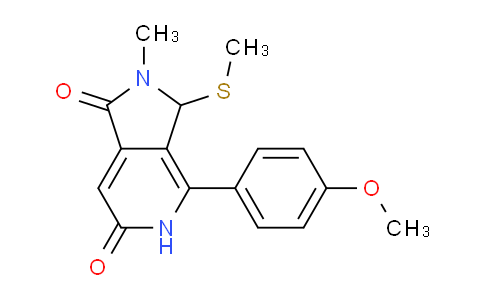 CAS No. 1269532-49-1, 4-(4-Methoxyphenyl)-2-methyl-3-(methylthio)-2,3-dihydro-1H-pyrrolo[3,4-c]pyridine-1,6(5H)-dione