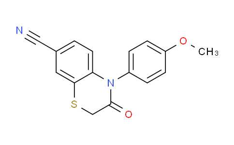CAS No. 1400566-22-4, 4-(4-Methoxyphenyl)-3-oxo-3,4-dihydro-2H-benzo[b][1,4]thiazine-7-carbonitrile