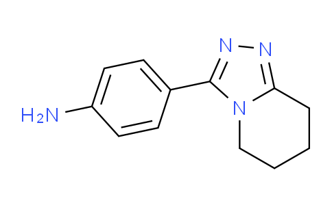 CAS No. 1040326-79-1, 4-(5,6,7,8-Tetrahydro-[1,2,4]triazolo[4,3-a]pyridin-3-yl)aniline
