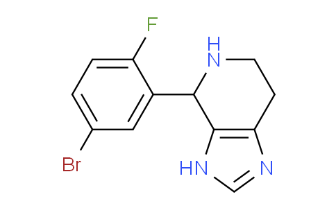 CAS No. 1189749-35-6, 4-(5-Bromo-2-fluorophenyl)-4,5,6,7-tetrahydro-3H-imidazo[4,5-c]pyridine