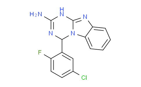 CAS No. 1158320-14-9, 4-(5-Chloro-2-fluorophenyl)-1,4-dihydrobenzo[4,5]imidazo[1,2-a][1,3,5]triazin-2-amine