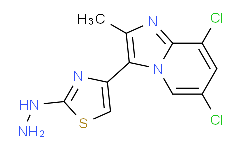 CAS No. 886503-68-0, 4-(6,8-Dichloro-2-methylimidazo[1,2-a]pyridin-3-yl)-2-hydrazinylthiazole