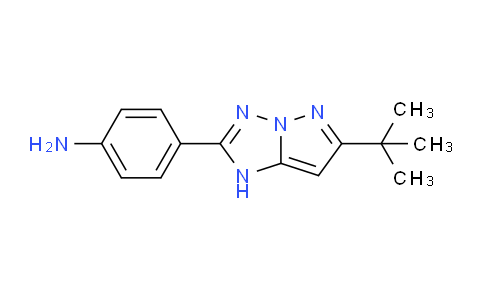 CAS No. 152828-25-6, 4-(6-(tert-Butyl)-1H-pyrazolo[1,5-b][1,2,4]triazol-2-yl)aniline