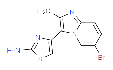 CAS No. 886506-99-6, 4-(6-Bromo-2-methylimidazo[1,2-a]pyridin-3-yl)thiazol-2-amine