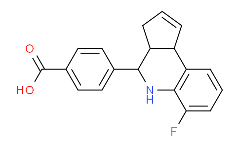 CAS No. 436811-08-4, 4-(6-Fluoro-3a,4,5,9b-tetrahydro-3H-cyclopenta[c]quinolin-4-yl)benzoic acid