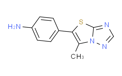 CAS No. 1823540-36-8, 4-(6-Methylthiazolo[3,2-b][1,2,4]triazol-5-yl)aniline