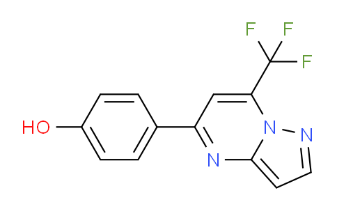 CAS No. 861435-10-1, 4-(7-(Trifluoromethyl)pyrazolo[1,5-a]pyrimidin-5-yl)phenol