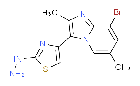 CAS No. 886503-83-9, 4-(8-Bromo-2,6-dimethylimidazo[1,2-a]pyridin-3-yl)-2-hydrazinylthiazole