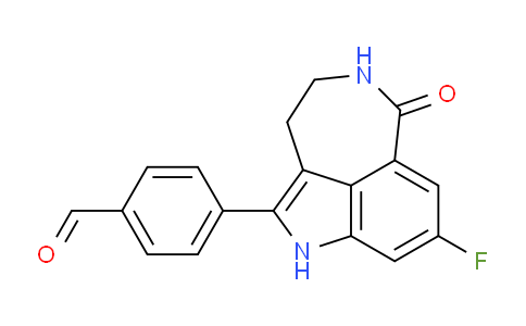 CAS No. 283173-84-2, 4-(8-Fluoro-6-oxo-3,4,5,6-tetrahydro-1H-azepino[5,4,3-cd]indol-2-yl)benzaldehyde