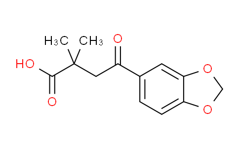 CAS No. 951894-07-8, 4-(Benzo[d][1,3]dioxol-5-yl)-2,2-dimethyl-4-oxobutanoic acid