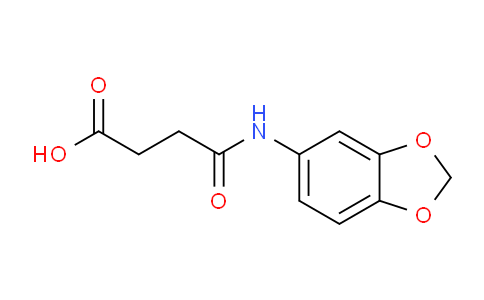CAS No. 313393-56-5, 4-(Benzo[d][1,3]dioxol-5-ylamino)-4-oxobutanoic acid