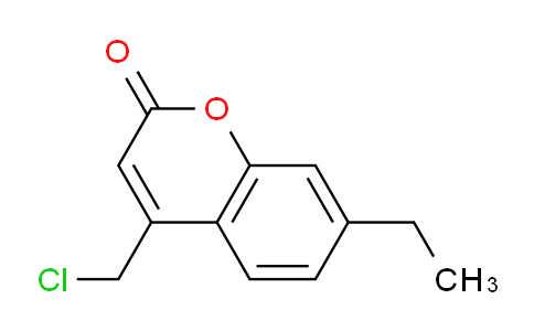 CAS No. 554423-21-1, 4-(Chloromethyl)-7-ethyl-2H-chromen-2-one