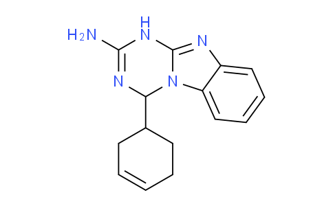 CAS No. 1306739-92-3, 4-(Cyclohex-3-en-1-yl)-1,4-dihydrobenzo[4,5]imidazo[1,2-a][1,3,5]triazin-2-amine