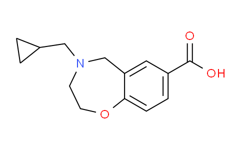 CAS No. 1707594-78-2, 4-(Cyclopropylmethyl)-2,3,4,5-tetrahydrobenzo[f][1,4]oxazepine-7-carboxylic acid