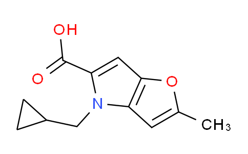 CAS No. 1708428-03-8, 4-(Cyclopropylmethyl)-2-methyl-4H-furo[3,2-b]pyrrole-5-carboxylic acid