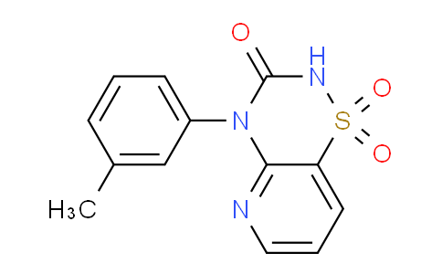 CAS No. 1707392-15-1, 4-(m-Tolyl)-2H-pyrido[2,3-e][1,2,4]thiadiazin-3(4H)-one 1,1-dioxide