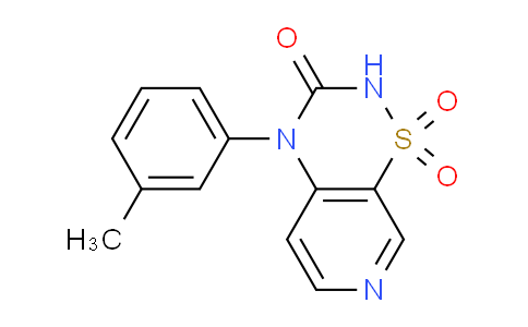 CAS No. 72810-61-8, 4-(m-Tolyl)-2H-pyrido[4,3-e][1,2,4]thiadiazin-3(4H)-one 1,1-dioxide