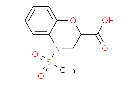 CAS No. 926241-64-7, 4-(Methylsulfonyl)-3,4-dihydro-2H-benzo[b][1,4]oxazine-2-carboxylic acid