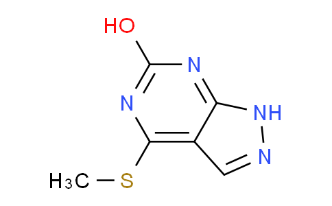 CAS No. 100047-41-4, 4-(Methylthio)-1H-pyrazolo[3,4-d]pyrimidin-6-ol