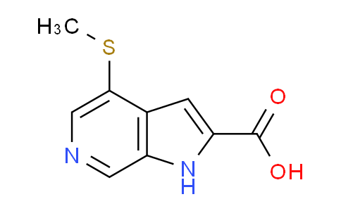 CAS No. 1256813-30-5, 4-(Methylthio)-1H-pyrrolo[2,3-c]pyridine-2-carboxylic acid