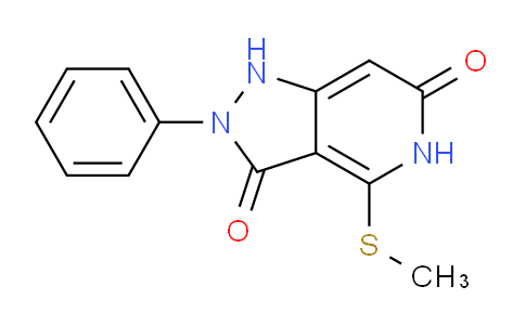 CAS No. 1365962-18-0, 4-(Methylthio)-2-phenyl-1H-pyrazolo[4,3-c]pyridine-3,6(2H,5H)-dione