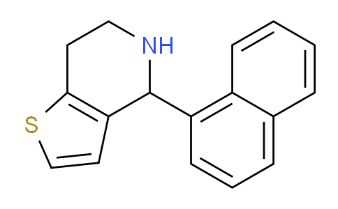 CAS No. 1255099-05-8, 4-(Naphthalen-1-yl)-4,5,6,7-tetrahydrothieno[3,2-c]pyridine