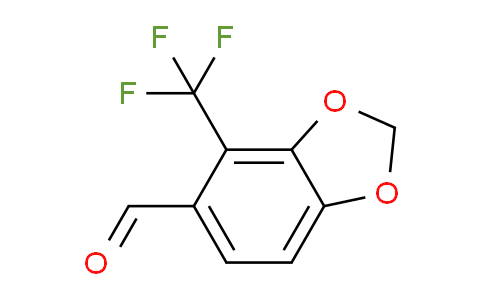 CAS No. 1468946-11-3, 4-(Trifluoromethyl)benzo[d][1,3]dioxole-5-carbaldehyde