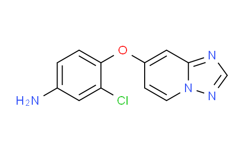 CAS No. 1033810-73-9, 4-([1,2,4]Triazolo[1,5-a]pyridin-7-yloxy)-3-chloroaniline