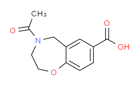 CAS No. 1713639-77-0, 4-Acetyl-2,3,4,5-tetrahydrobenzo[f][1,4]oxazepine-7-carboxylic acid